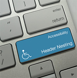 Resolving Header Nesting Accessibility Errors