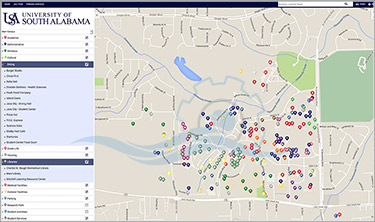 Interactive University Campus Map